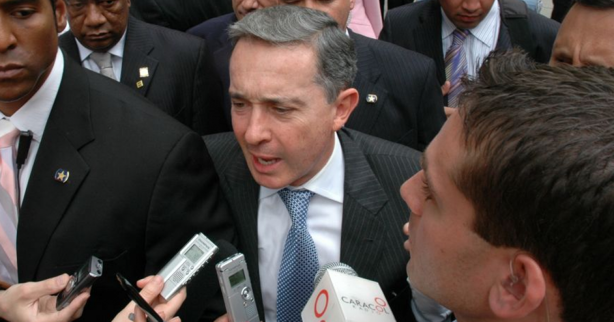 Expresidente colombiano Álvaro Uribe © Wikimedia
