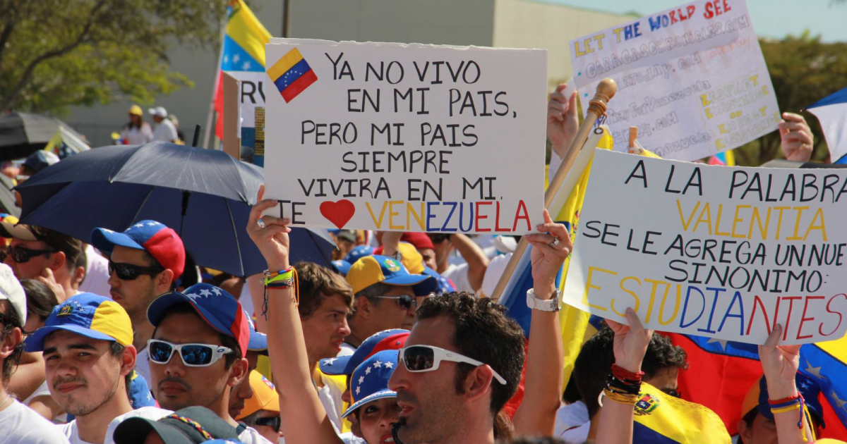 Protesta de venezolanos en el exilio (Imagen de Archivo) © Twitter