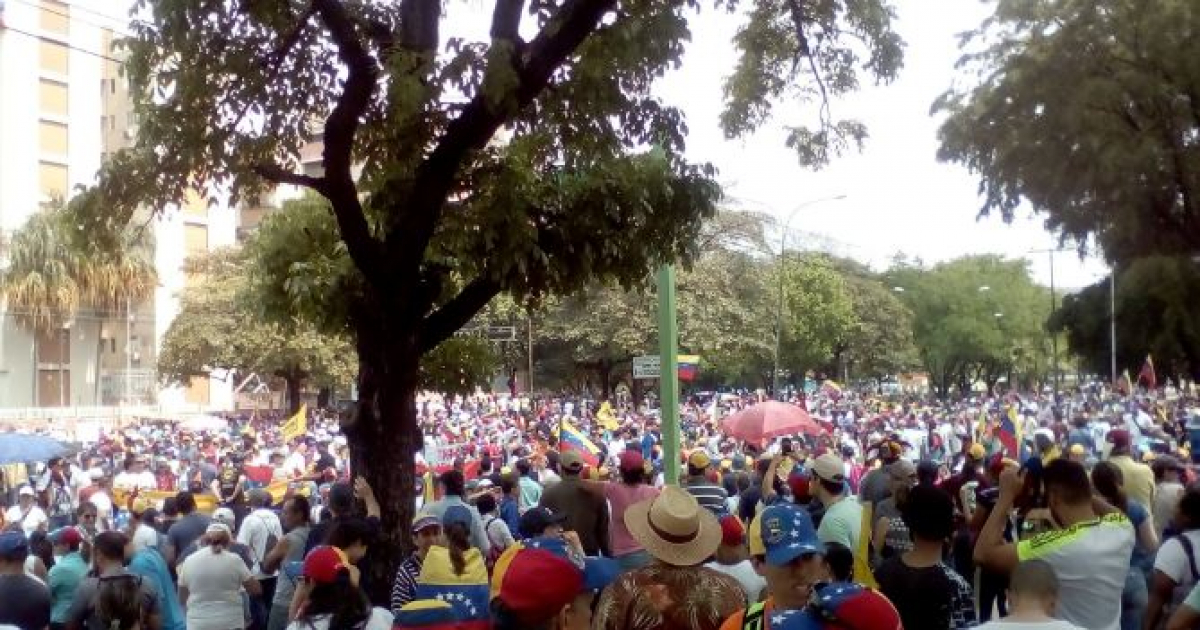 Protestas en Venezuela © @RuizVanessa