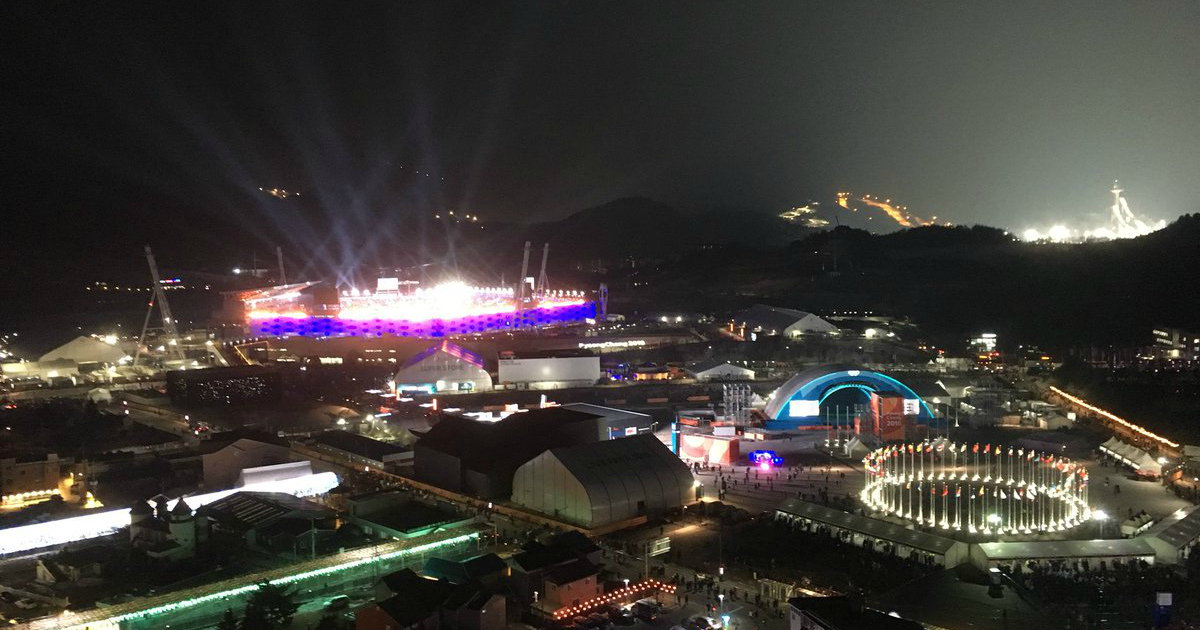 Inauguración en Pyeongchang2018 © Iain Axon/Twitter