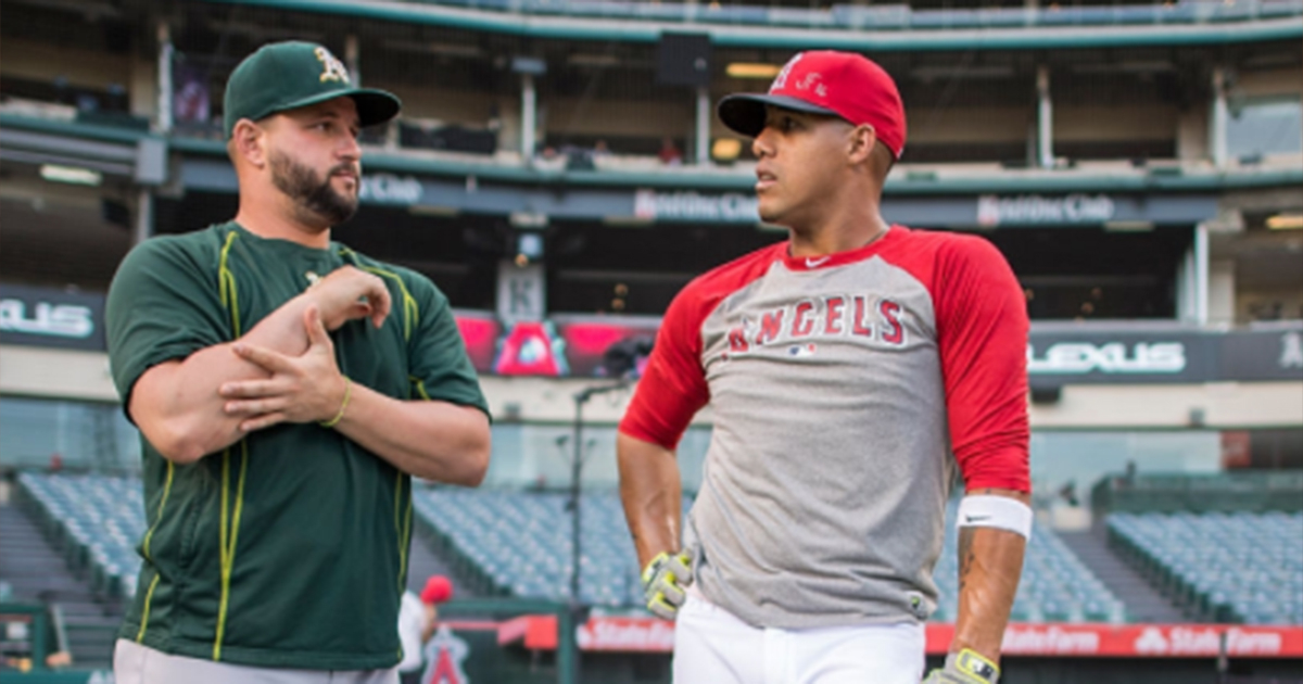 Yonder Alonso y Yunel Escobar © Getty Images